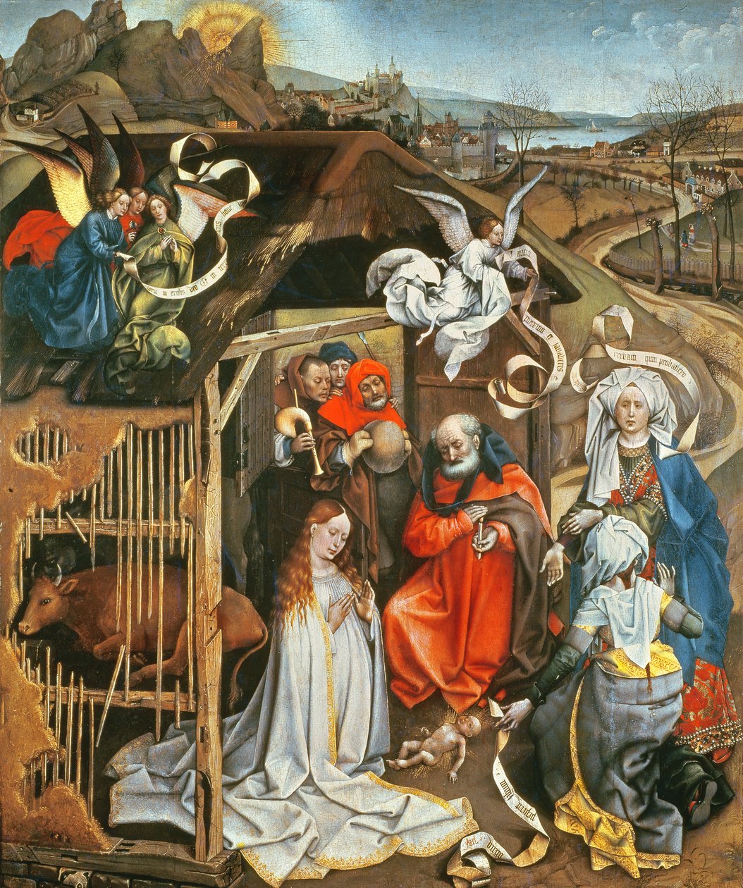 Nativity, c.1425 swed av Master of Flémalle