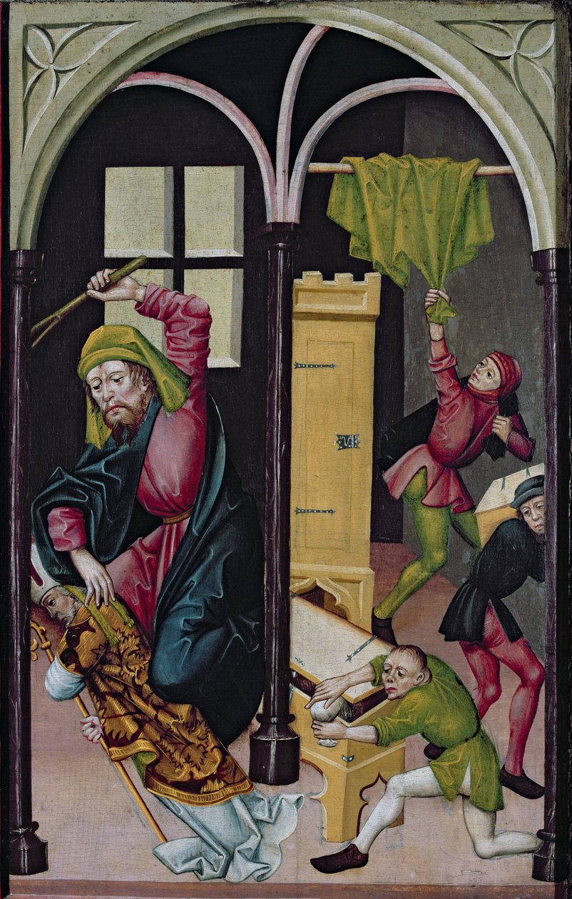 O le Fatafaitaulaga a St. Nicholas na swed av Master of Janosret