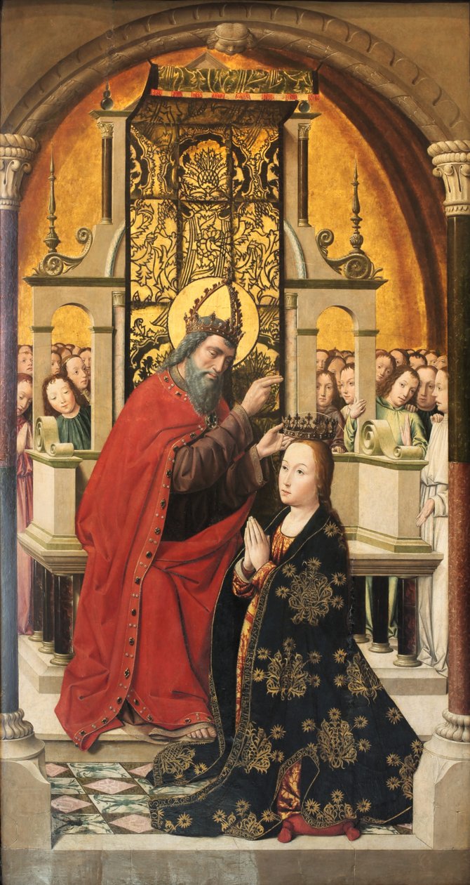 Crowning of the Virgin av Master of Santa Clara de Palencia