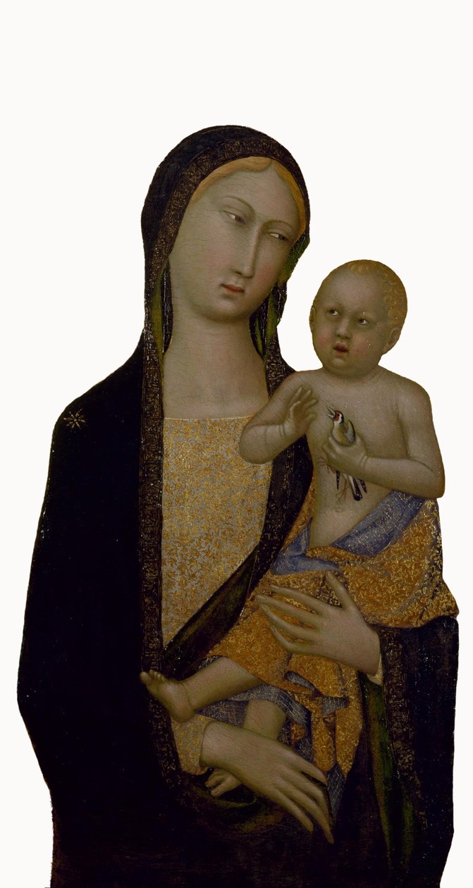 Virgin and Child av Master of Sienese Straus the Madonna