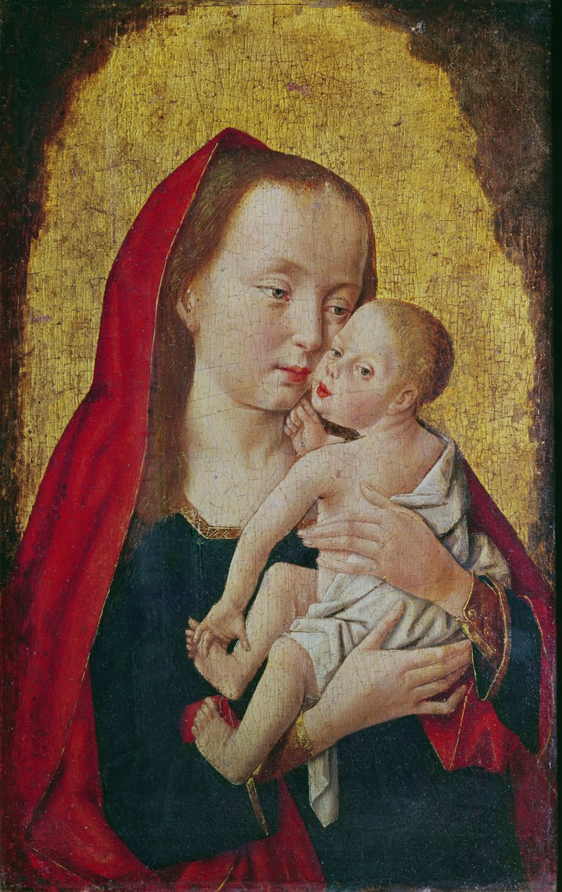 Jungfru och barn, ca 1500 av Master of St. Giles