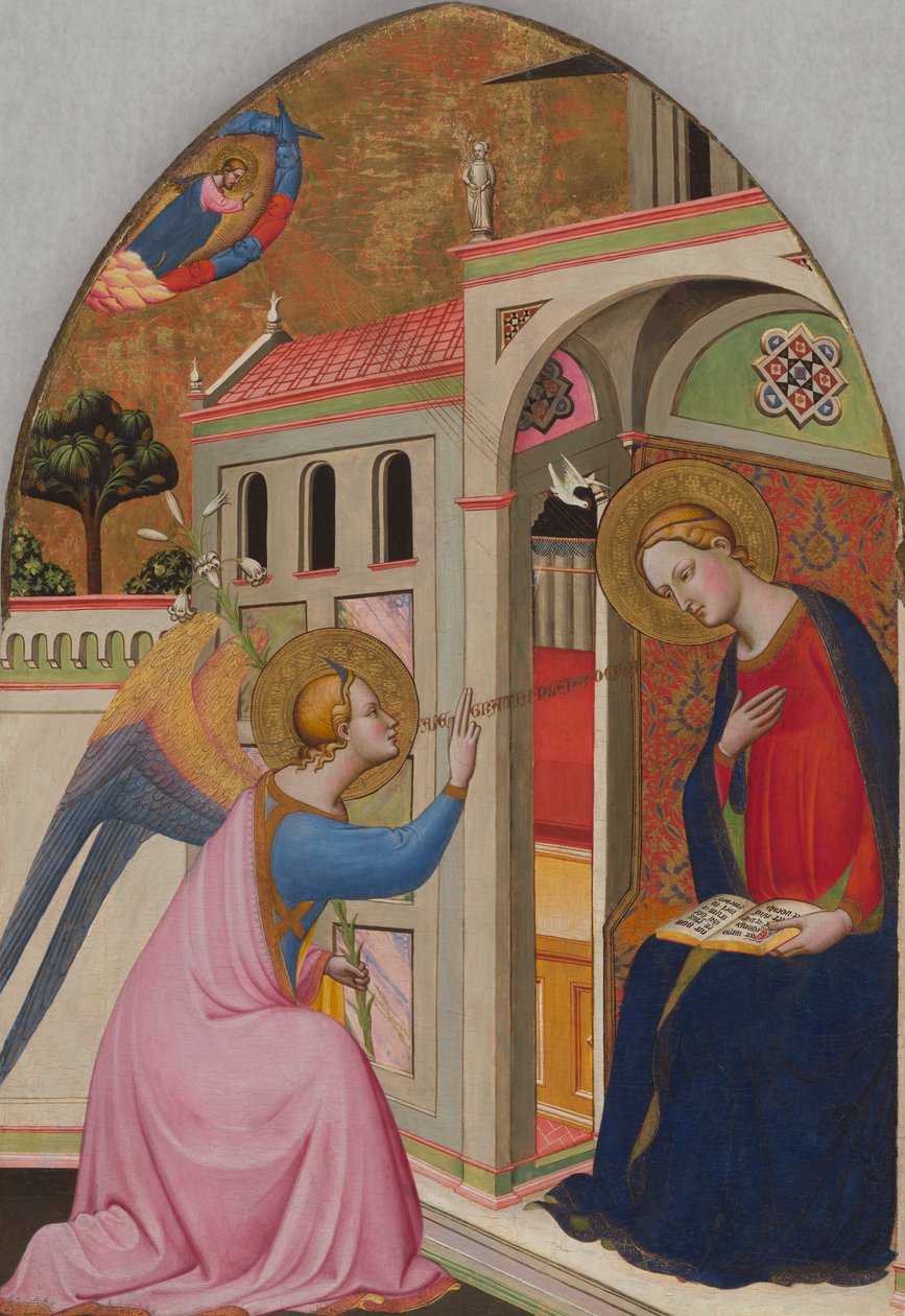 Annonciationen, ca 1390-95 (tempera och bladguld på panel) av Master of St. Verdiana