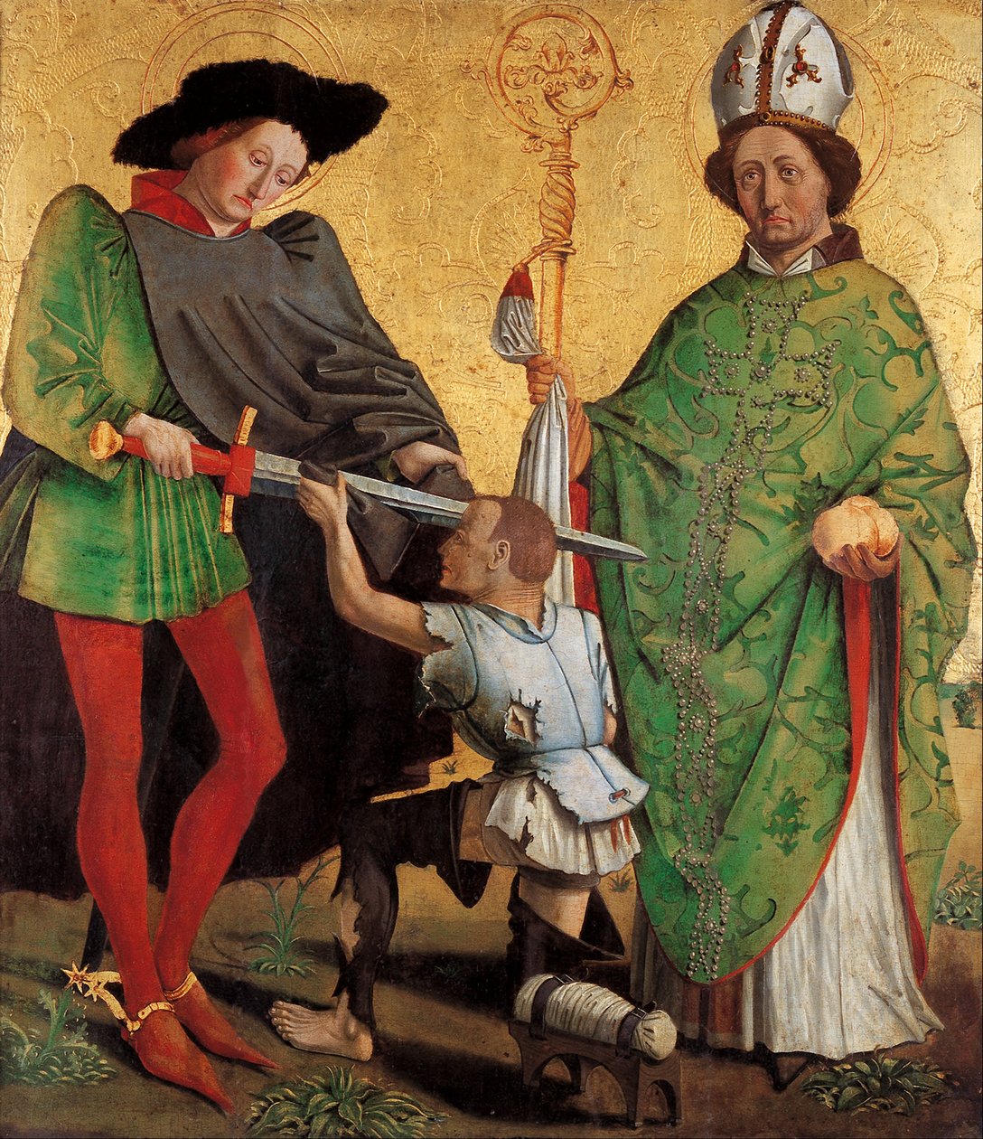 St Martin of Tours and St Nicholas of Bari av Master of Uttenheim