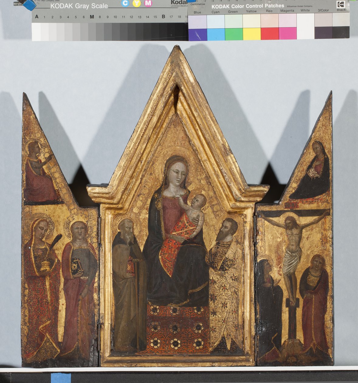 Bärbar triptyk, c.1380 tempera på panel av Master of the Christchurch Coronation