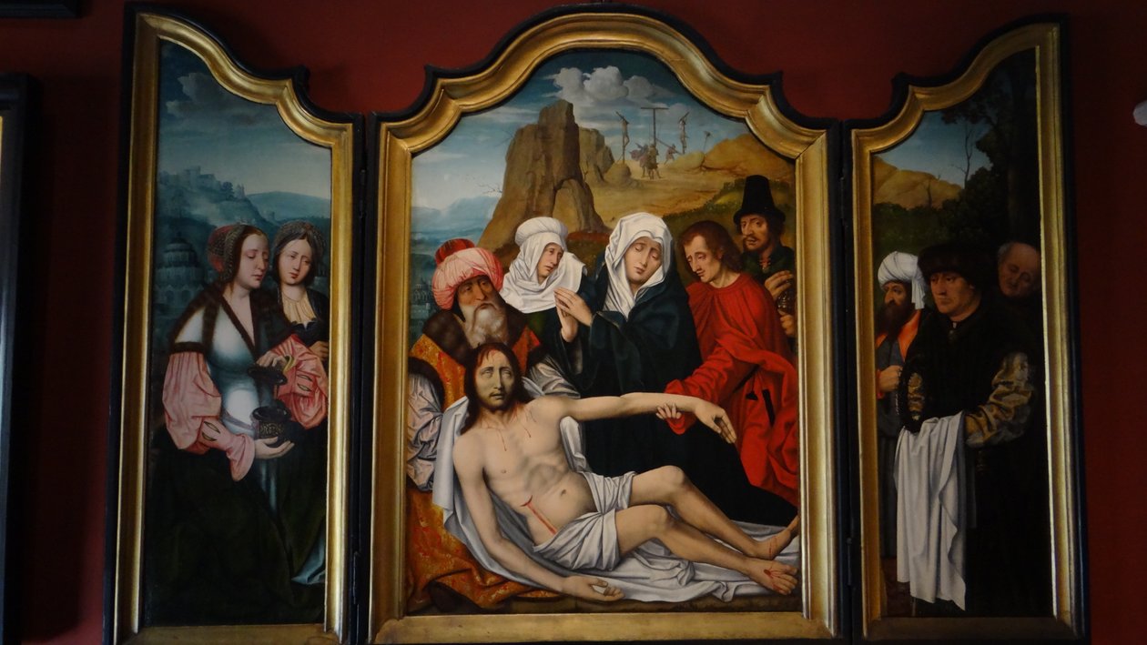 Triptyk av korsfästelsen av Master of the Holy Blood
