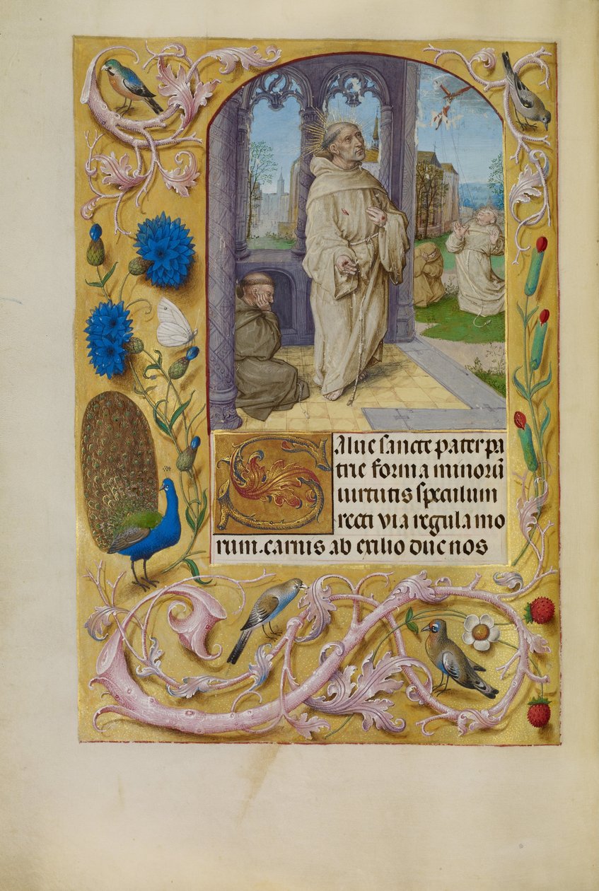 Stigmatiseringen av Saint Francis av Master of the Lübeck Bible