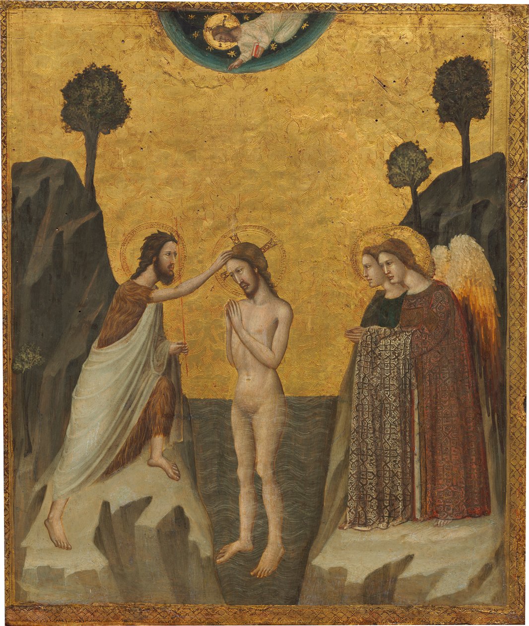 The Baptism of Christ av Master of the Life of Saint John