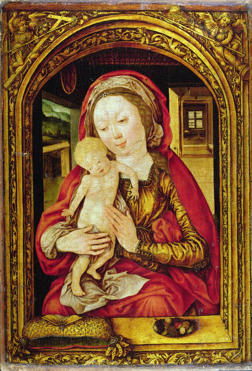 Madonnan och barnet av Master of the Mainz Epiphany