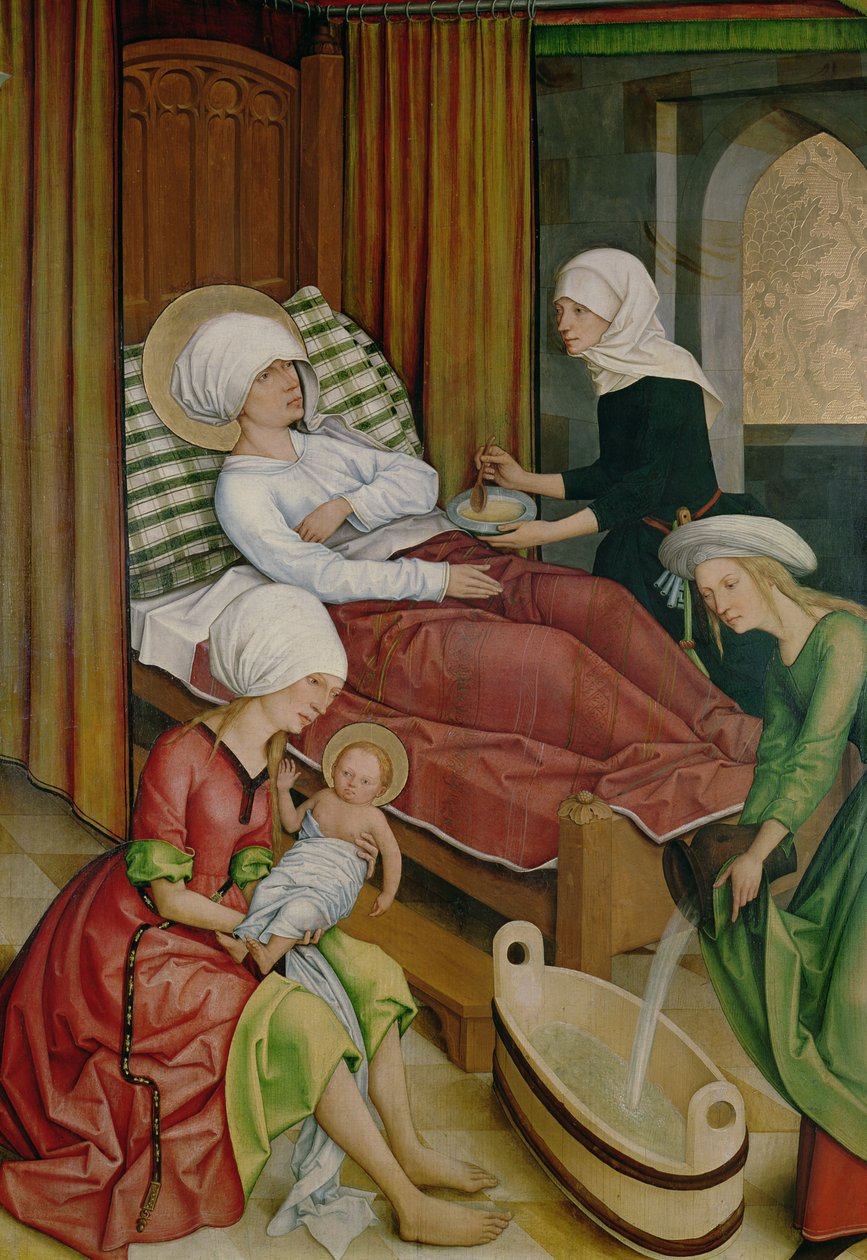 Jungfruns födelse, ca 1500 av Master of the Pfullendorf Altar