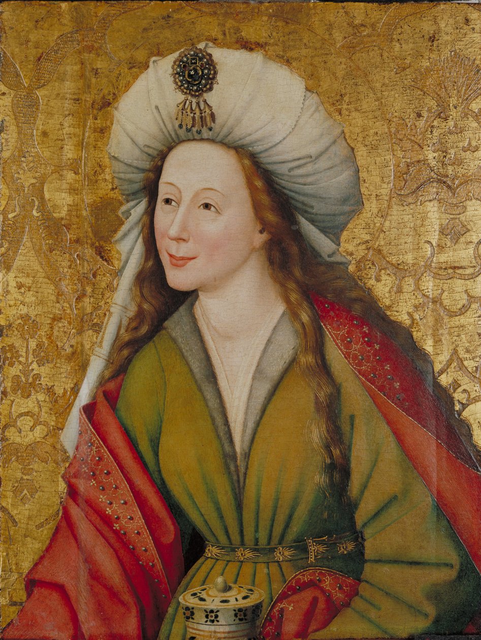Den heliga Maria Magdalena, ca 1450 (olja på linne fäst på panel) av Master of the Sterzing Altarpiece