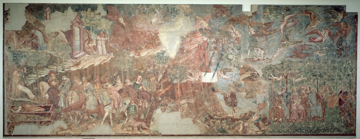 Dödens triumf, ca 1350 av Master of the Triumph of Death