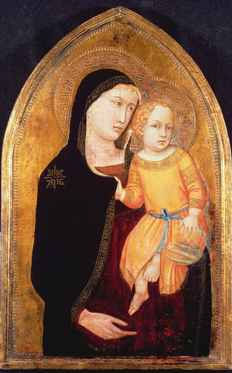 Madonna och barn av Master of the Virgin of Mercy