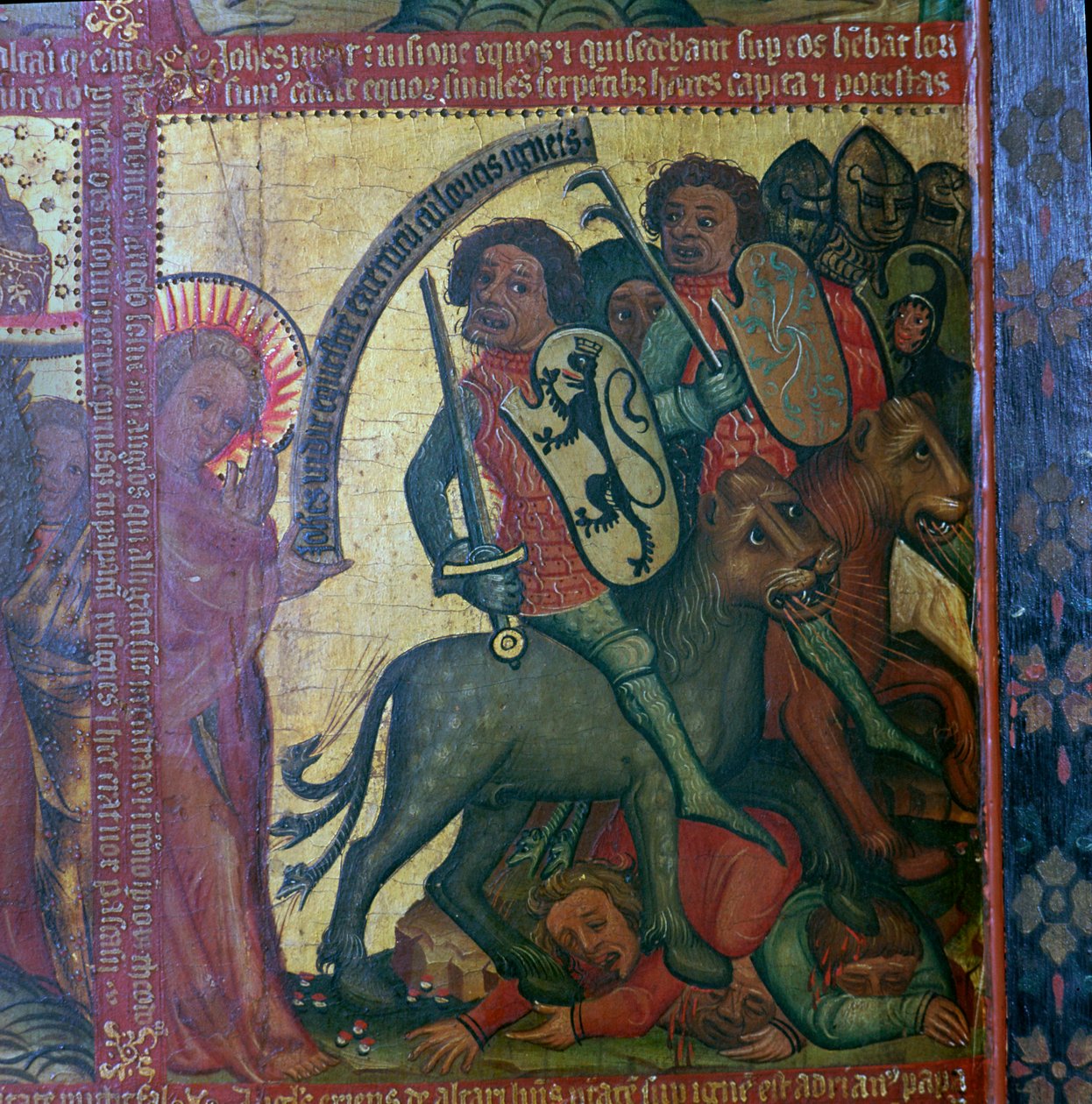 Detalj från "Apokalypsens altare", 1300-talet av Master Bertram of Hamburg