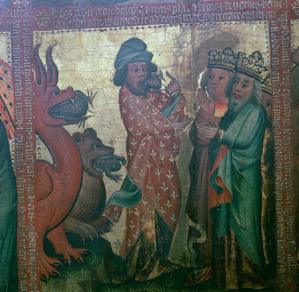Panel fyrtiofyra av Apokalypsens altare, 1400-talet av Master Bertram of Hamburg