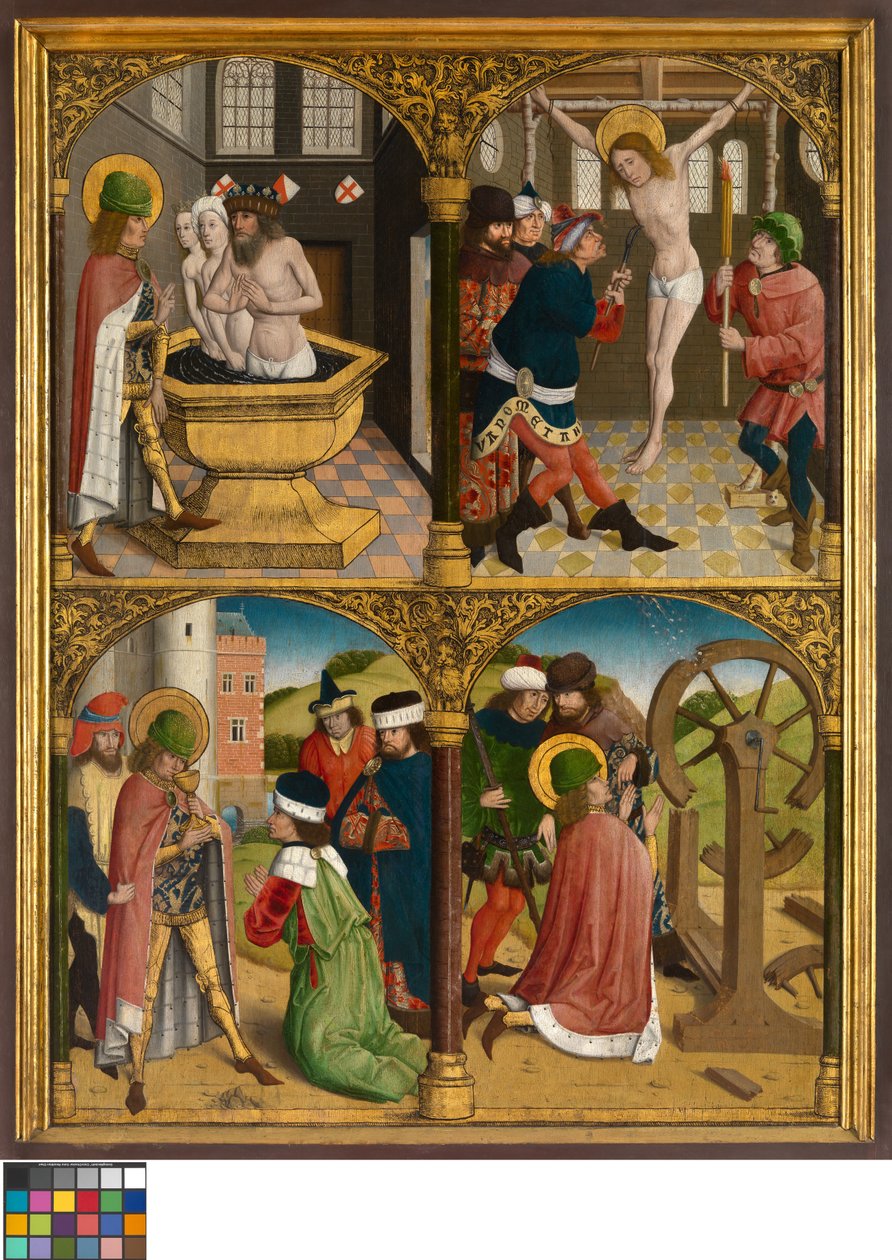 The Legend of St. George, ca 1500-10 (olja på panel) av Master Bruges