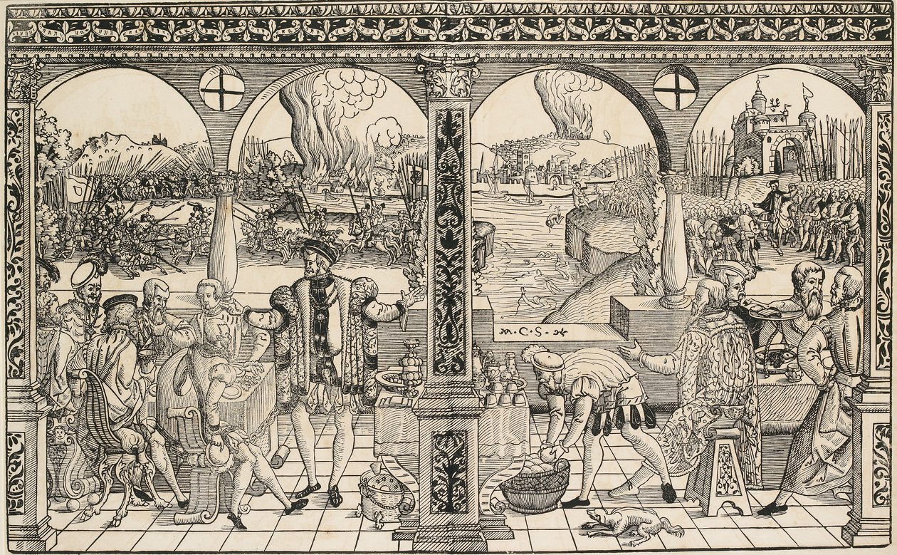 Kurfursten Friedrich I Palatins historia, c1500-talet av Master CS