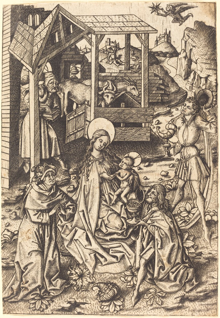 Tillbedjan av Magi av Master E.S.