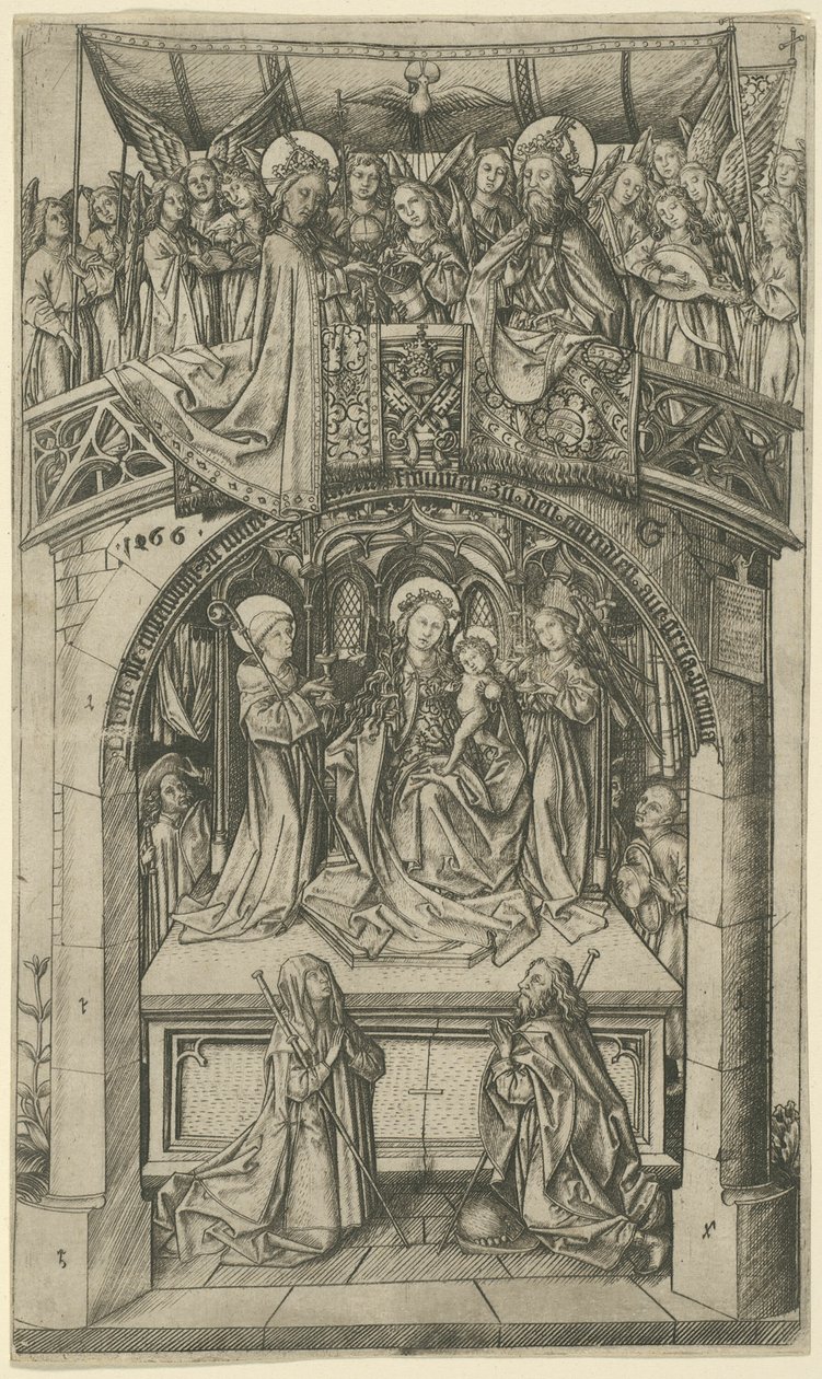 Den stora Einsiedeln-madonnan av Master E.S.
