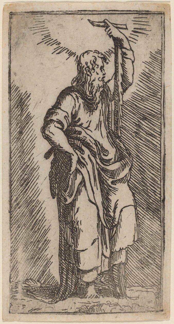 St Simon av Master F.P. after Parmigianino