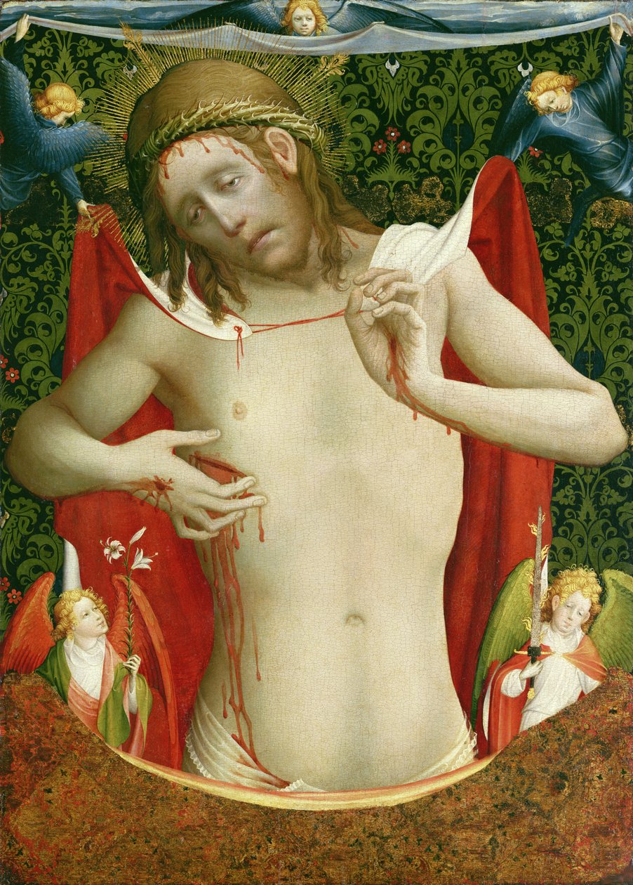 Ecce Homo, c.1435 (tempera och olja på panel) av Master Francke