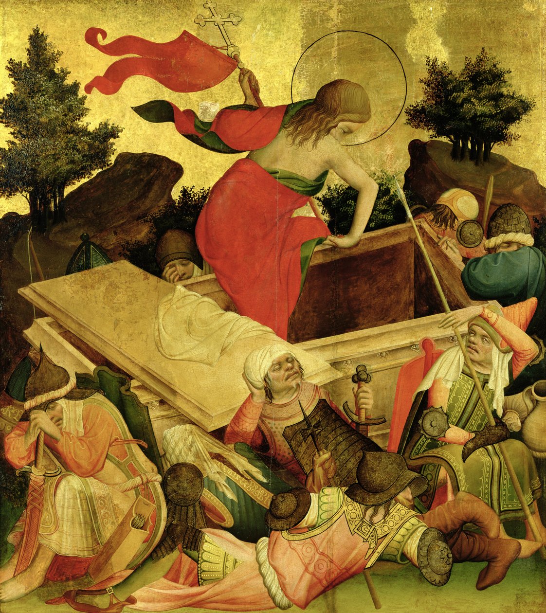 Uppståndelsen, panel från St. Thomas-altaret från St. John