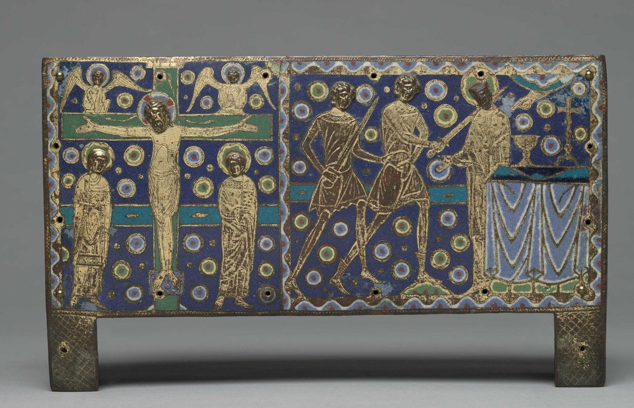 Plakett från ett chasse för reliker av Saint Thomas Becket, 1220-1225 av Master G. Alpais