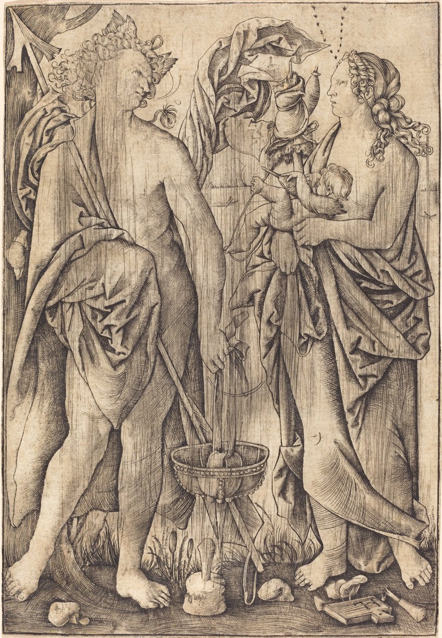 Mars och Venus (Mercurius och Venus?) av Master H.L.