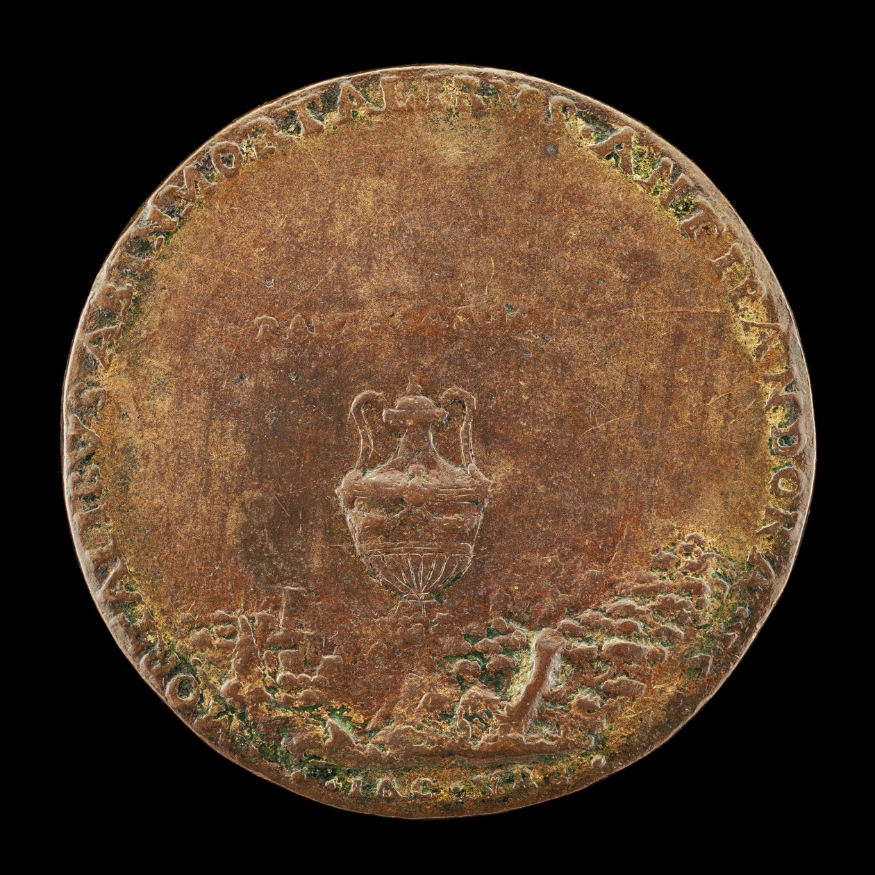 Vas i ett landskap [omvänd], 1554. av Master IAC. URB.