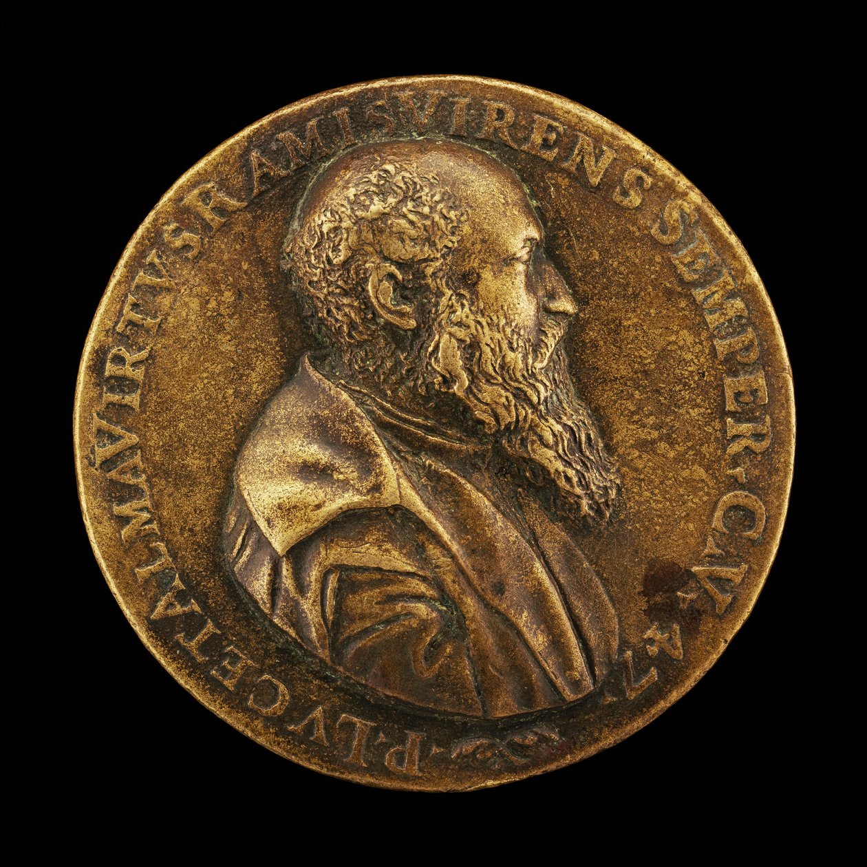 Pietro Lauro, född 1508, modenesisk poet och lärd [framsidan], 1555. av Master I.A.V.F.
