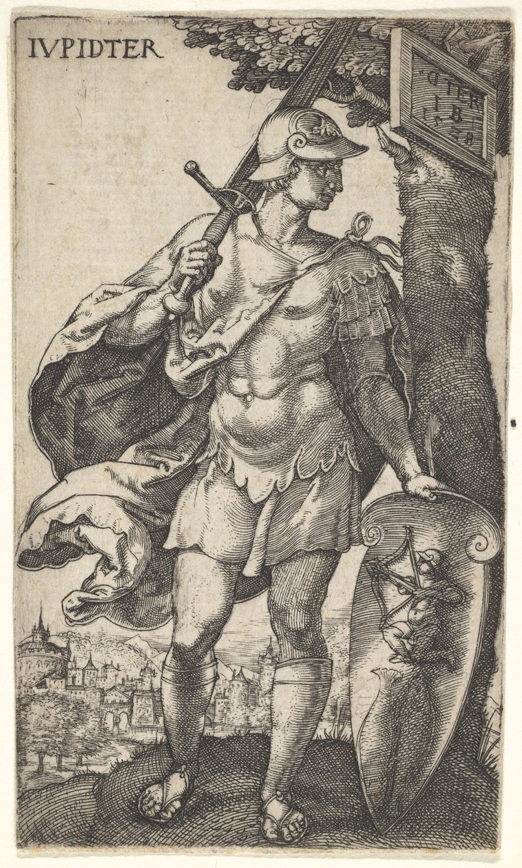 Jupiter från The Gods Who Preside Over the Planets, 1528. av Master I.B.