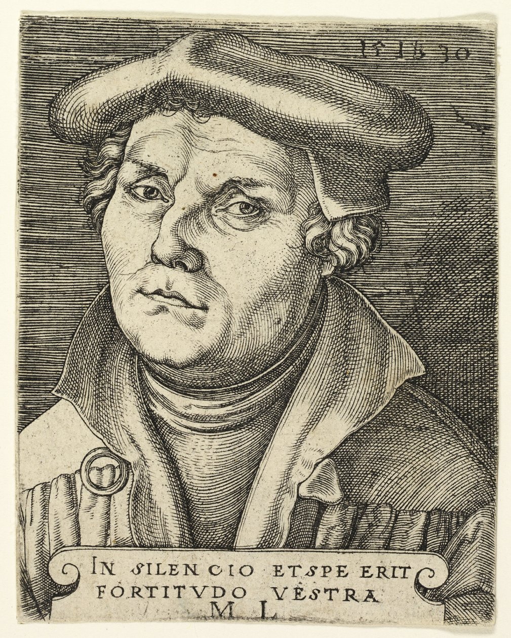 Porträtt av Martin Luther av Master I.B.