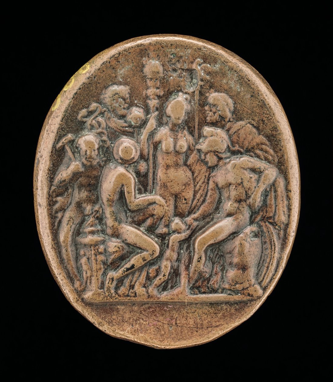 An Assembly of Gods [omvänd], andra hälften av 1400-talet. av Master IO.FF.