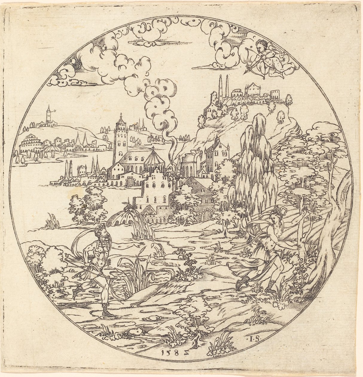 Neptunus och Arethusa av Master IS.