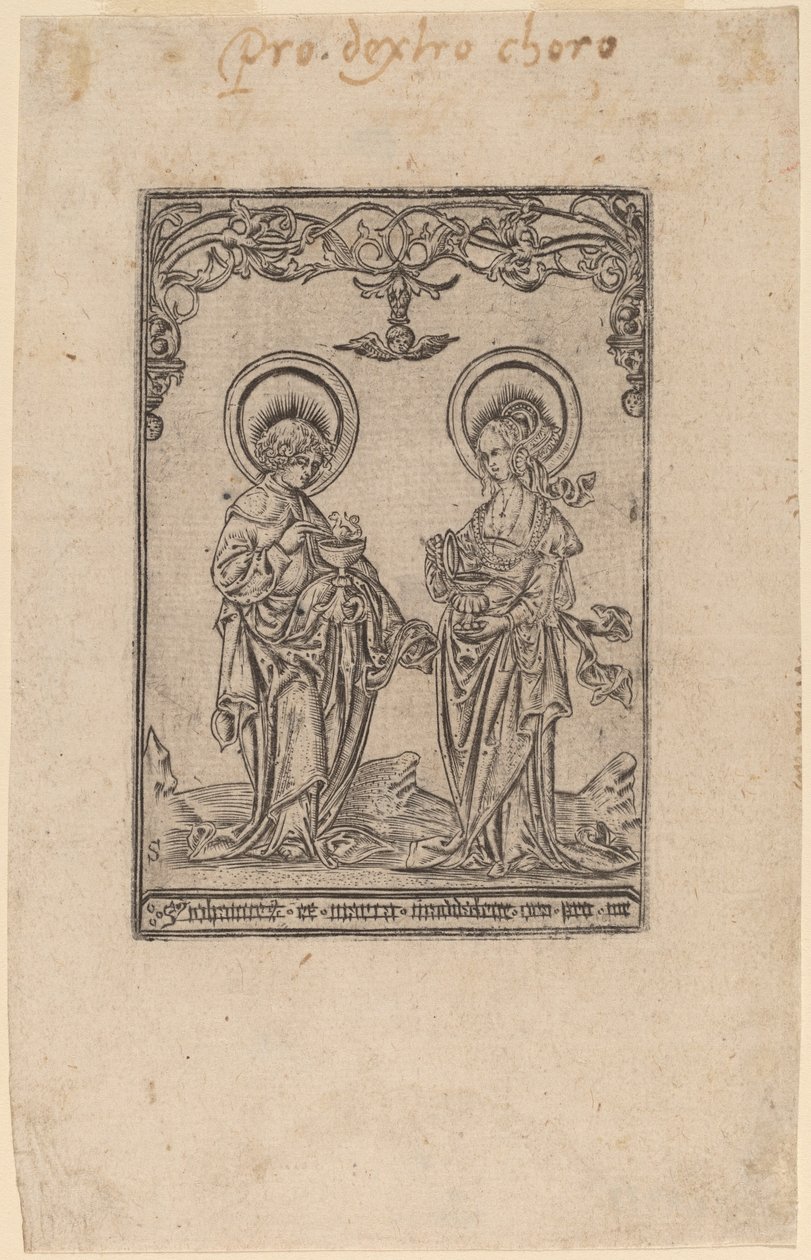 Sankta Maria Magdalena och Sankt Johannes evangelisten av Master S