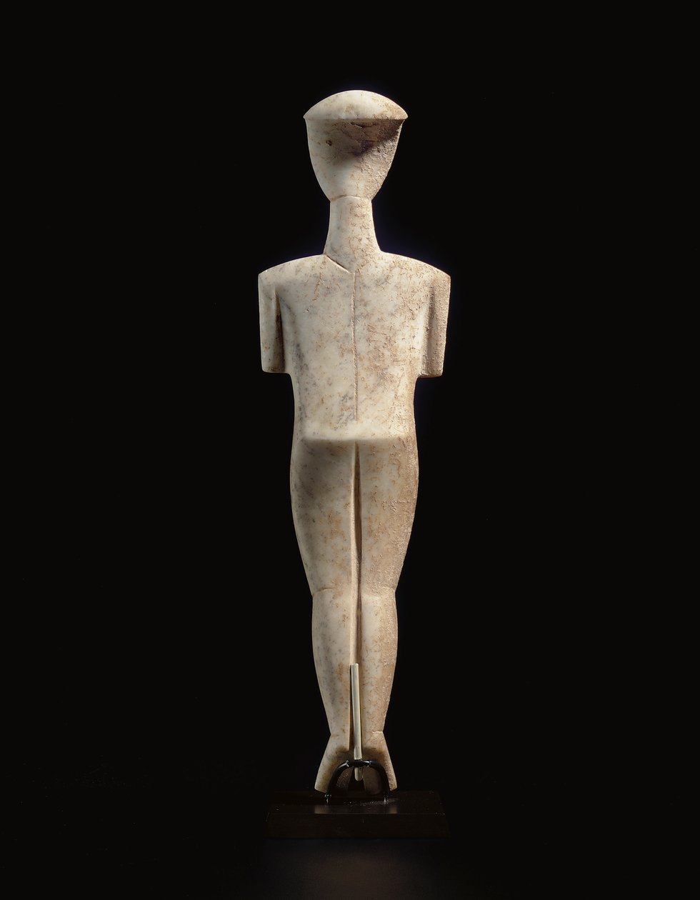 Cycladisk liggande kvinnofigur, namnet på Schuster-mästaren, Early Cycladic II, c.2400 f.Kr. (marmor) av Master Schuster