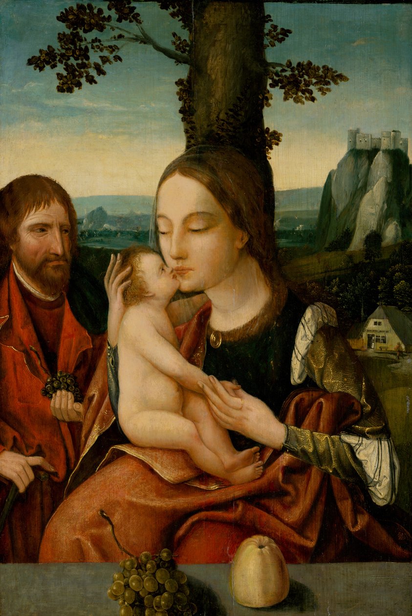 Den heliga familjen, 1530. av Master of Antwerp