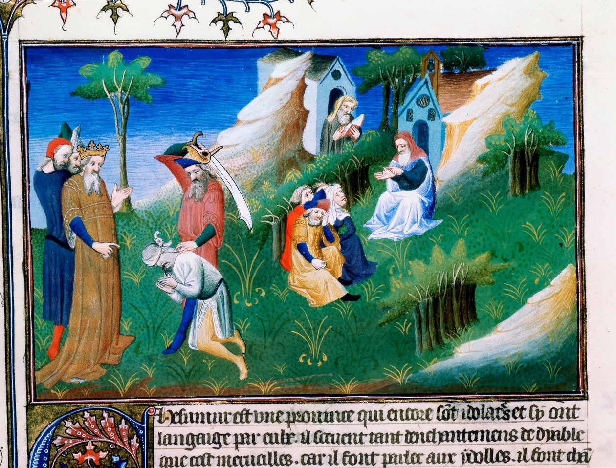 Kungen av Kashmir utdelar rättvisa, sent 1200-tal, tidigt 1400-tal av Master of Boucicaut