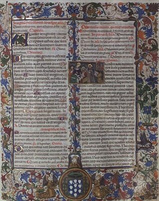 f.130: sida från biskopen av Montoyas Breviary av Master of Burgo de Osma