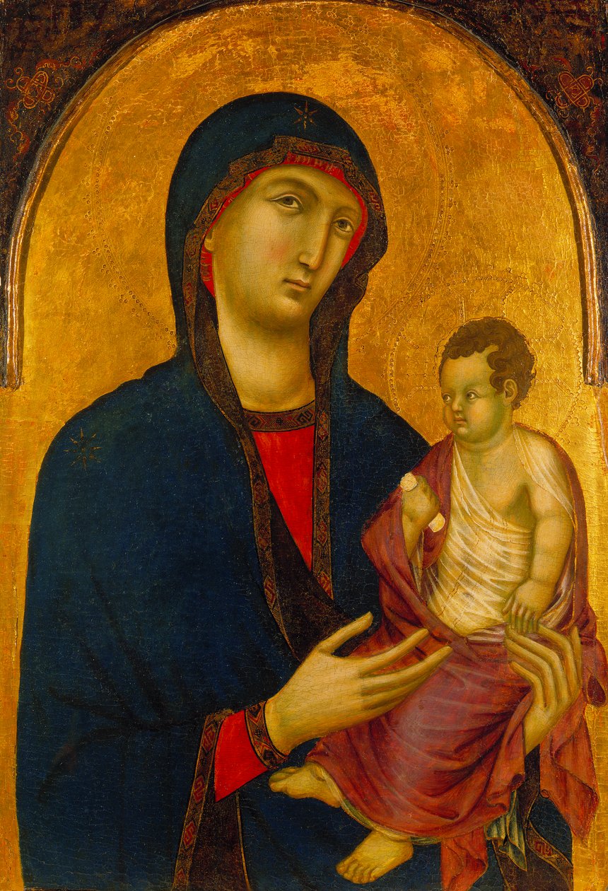 Madonna och barn, ca 1305-20 (tempera på träpanel) av Master of Citta di Castello