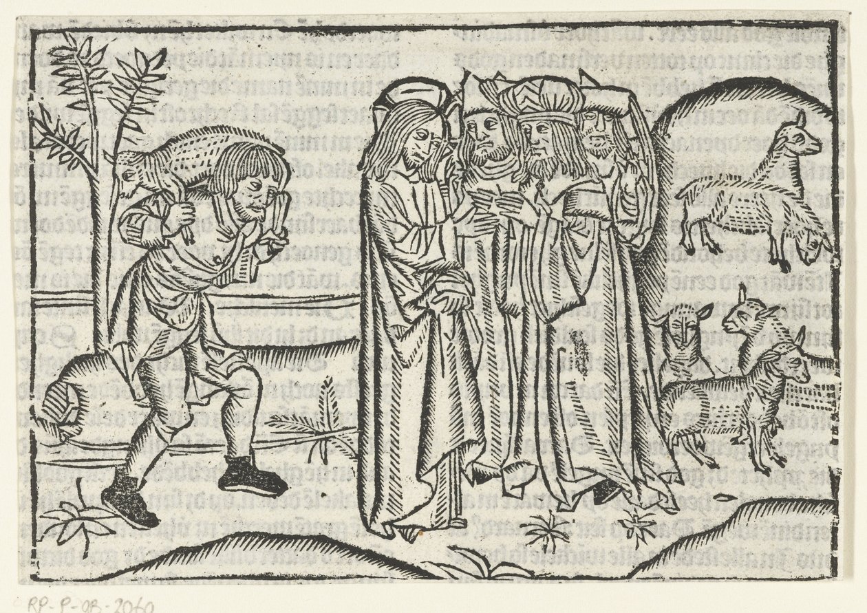 Liknelse om det förlorade fåret av Master of Delft (attributed to)
