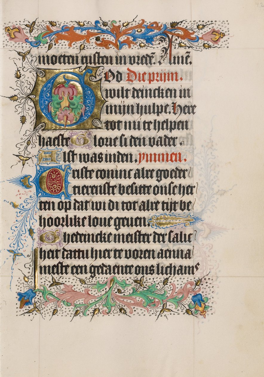 Dekorerad initial G av Master of Evert Zoudenbalch