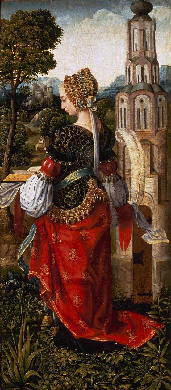 St Barbara av Master of Frankfurt