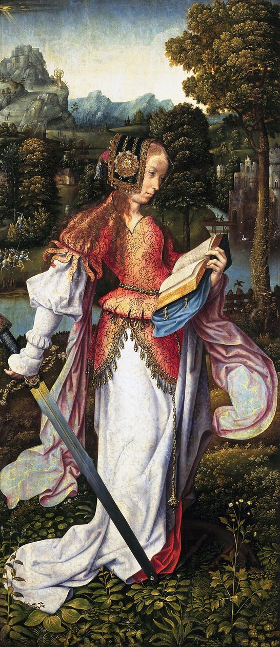 St Catherine av Master of Frankfurt