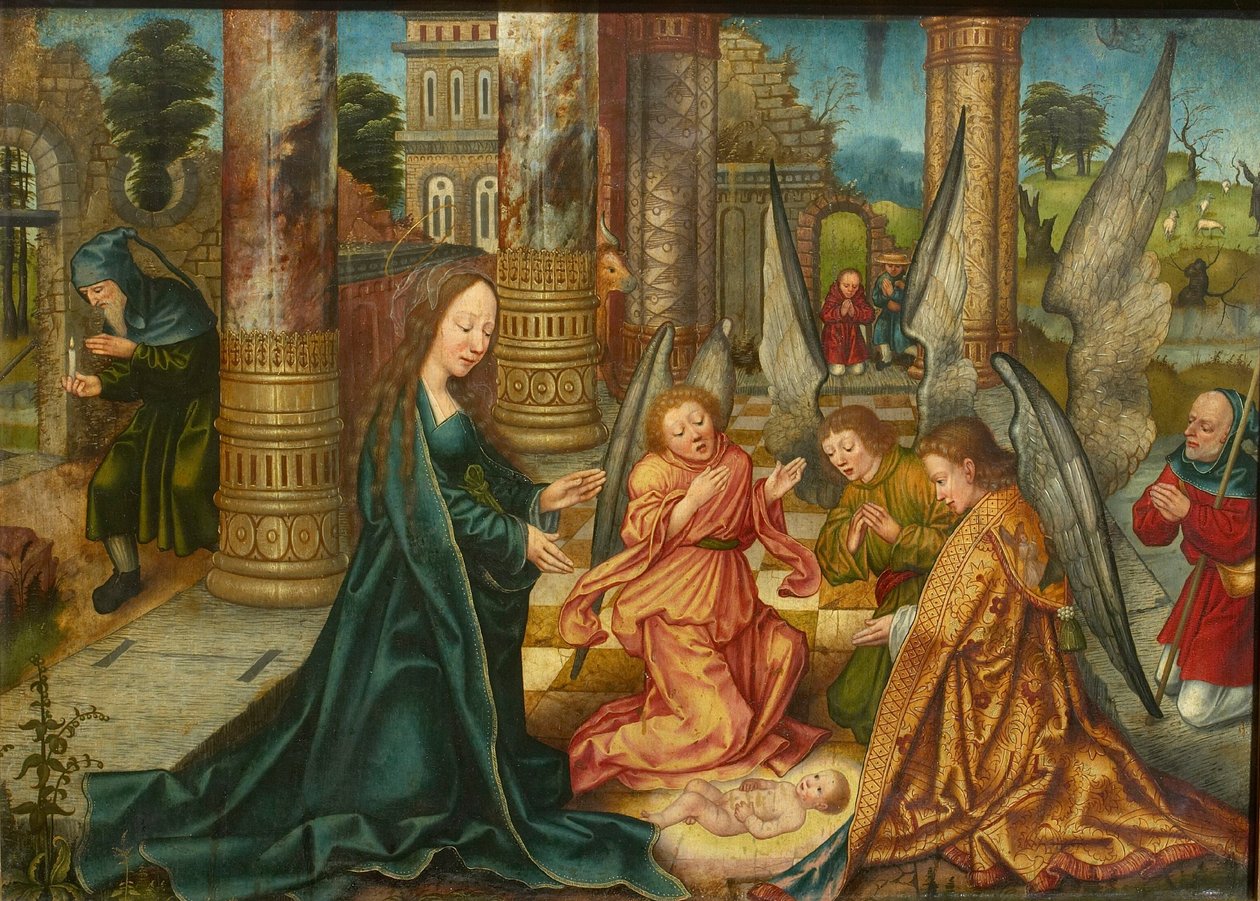 Kristi födelse, ca. 1510. av Master of Frankfurt