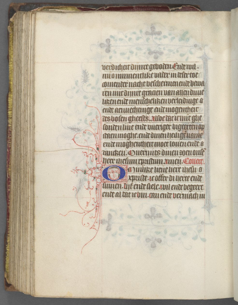 Tidsbok Användning av Utrecht: fol. 157v, text, ca. 1460-1465. av Master of Gijsbrecht van Brederode