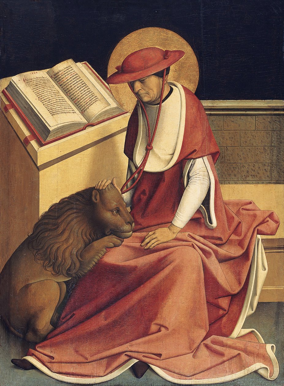 Saint Hieronymus som kardinal av Master of Grossgmain