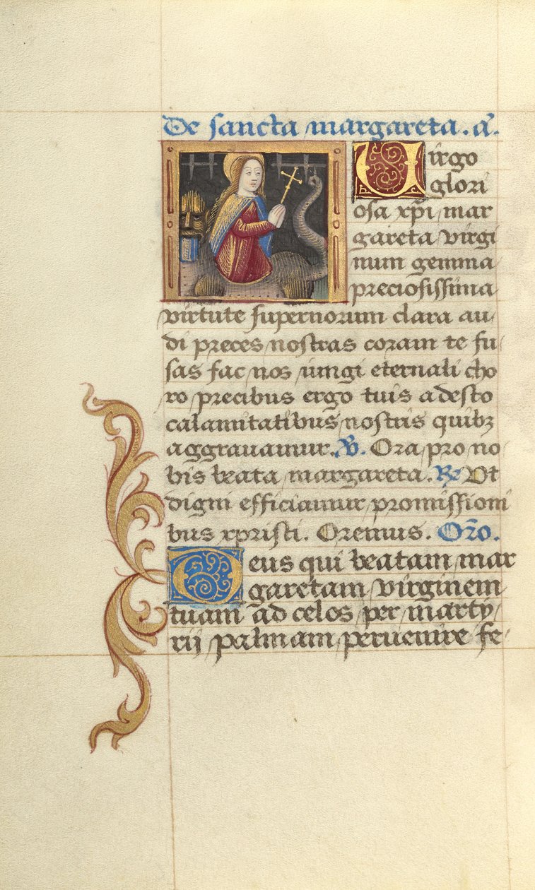 Sankta Margareta och draken av Master of Jacques de Besançon