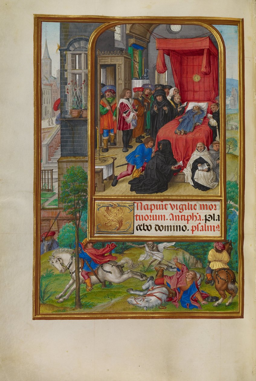 Dödsbäddsscen av Master of James IV of Scotland