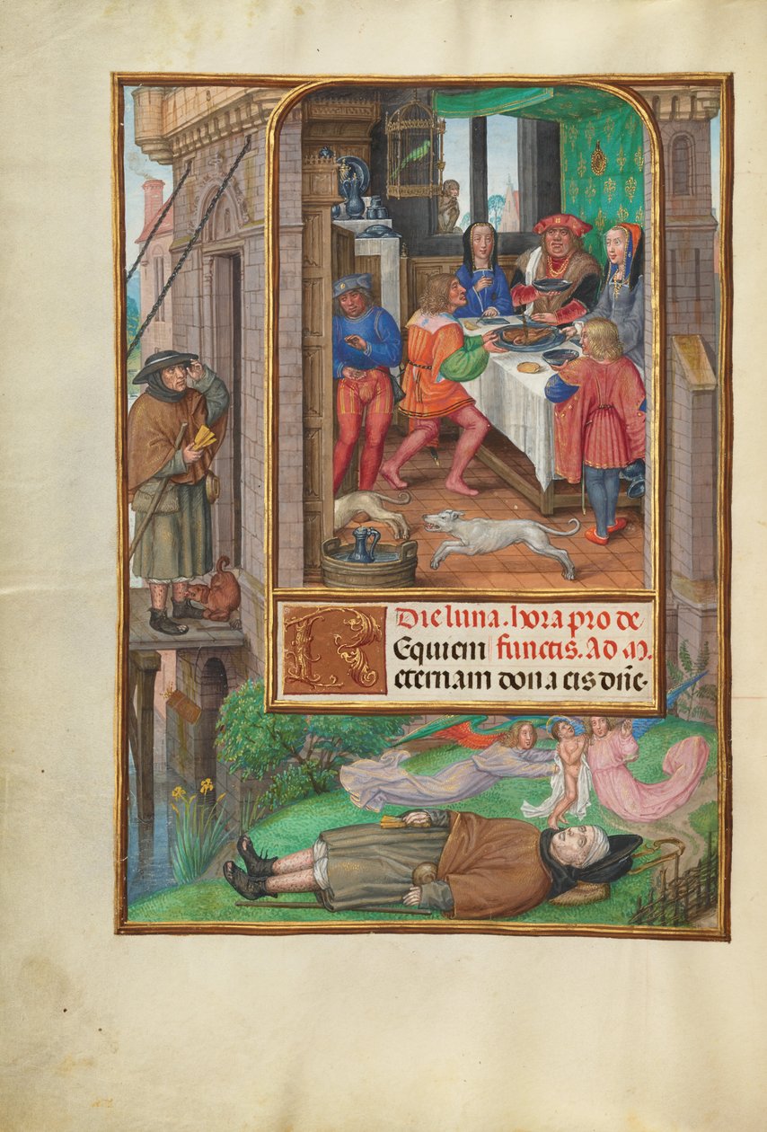 Festmåltiden för dykare av Master of James IV of Scotland