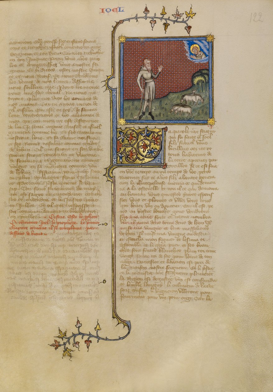 Gud talar till Joel av Master of Jean de Mandeville